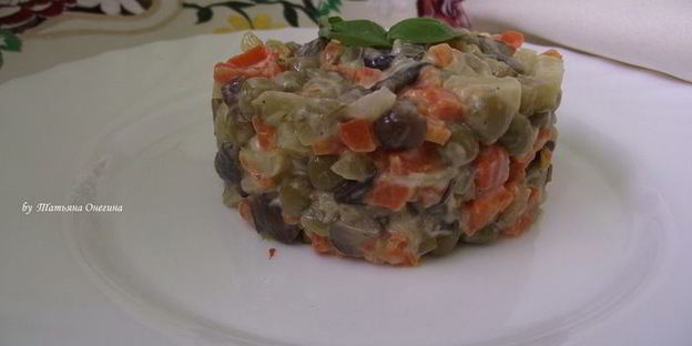 постный салат оливье