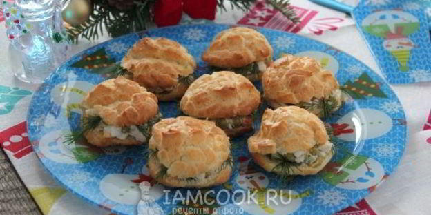 профитроли с оливье