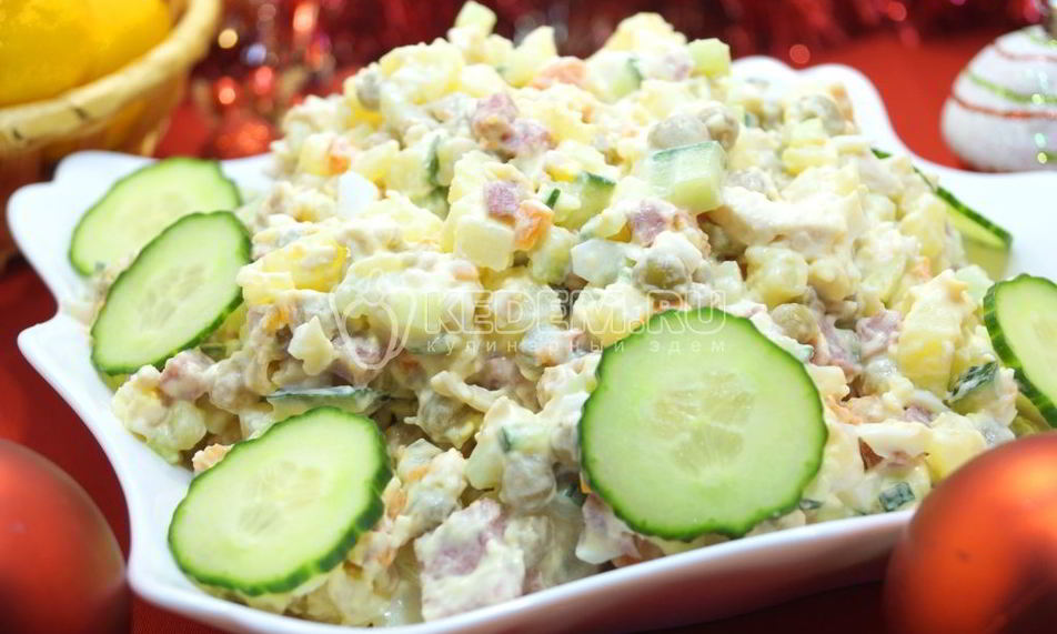 Рецепт салата новогоднего оливье