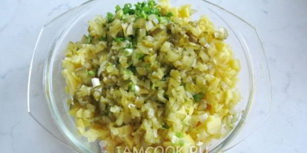 салат оливье с индейкой