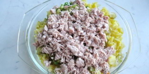 салат оливье с индейкой