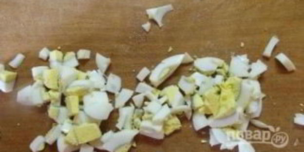 салат оливье с кальмарами