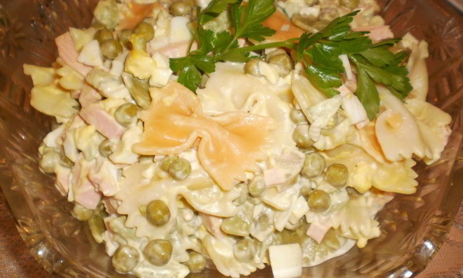 Рецепт салата оливье с макаронами