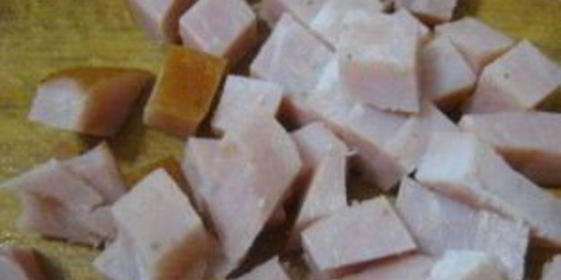 салат оливье с ветчиной