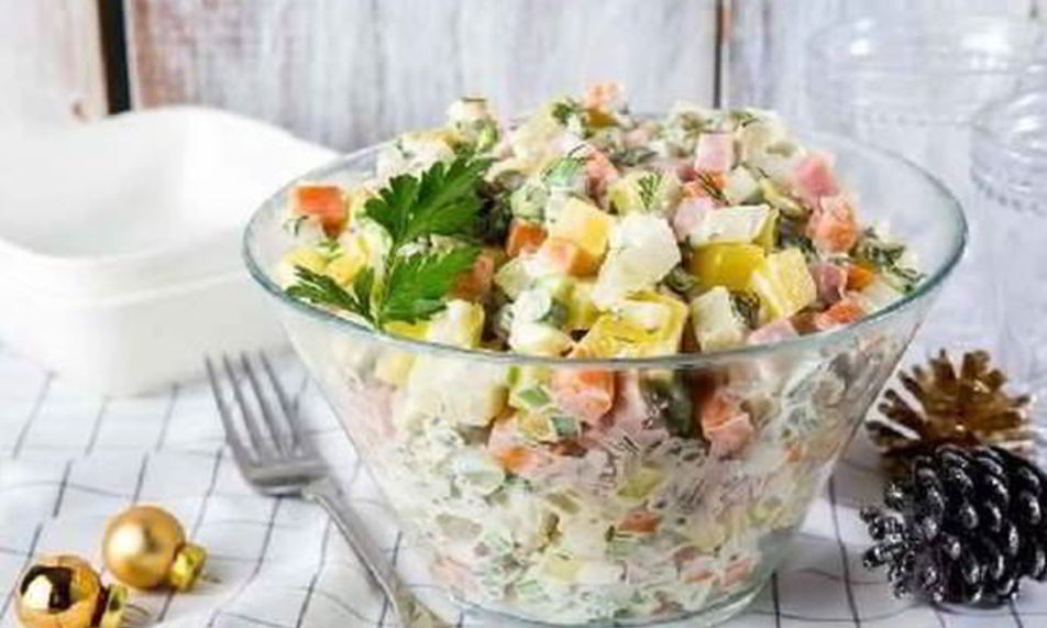 Рецепт салата оливье