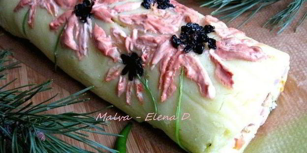 салат-рулет оливье