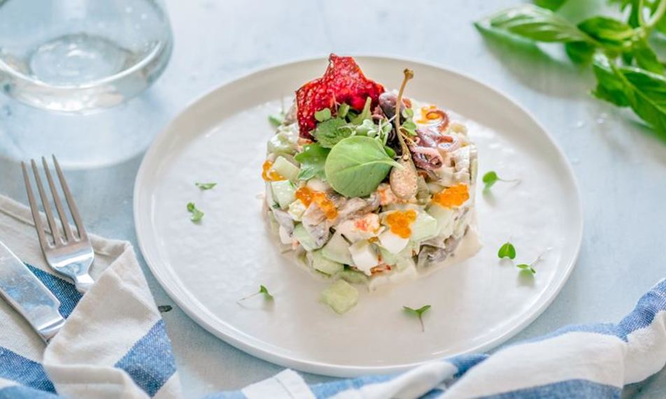 Рецепт средиземноморского оливье