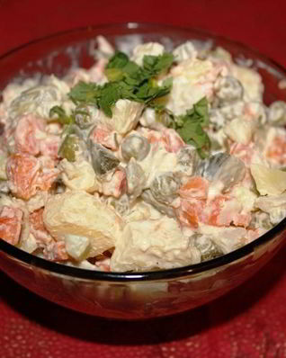 Вегетарианский оливье