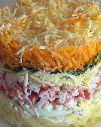 Салат с крабовыми палочками