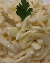 Салаты с кальмарами