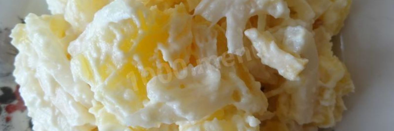 Салат из кальмаров постный