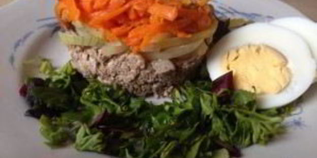 салат из печени и моркови