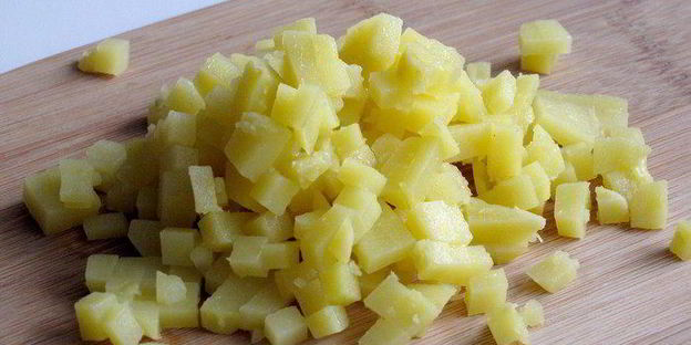 салат из семги с овощами