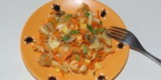 салат из шампиньонов маринованных