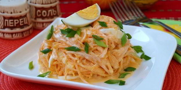 салат из тыквы с яйцом