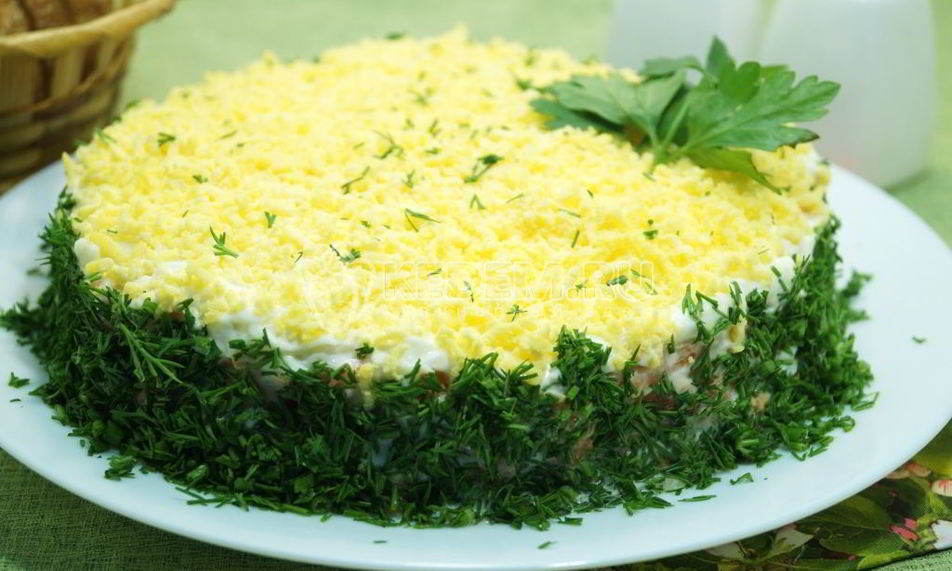 Рецепт классического салата мимоза