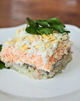 Мимоза с горбушей