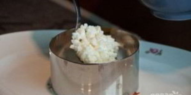 мимоза с крабовыми палочками и яблоком