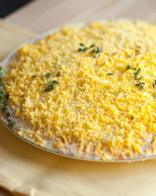 Мимоза с сыром