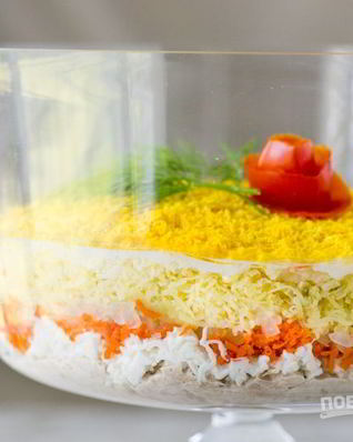 Мимоза с тунцом