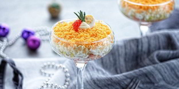 мимоза в бокале