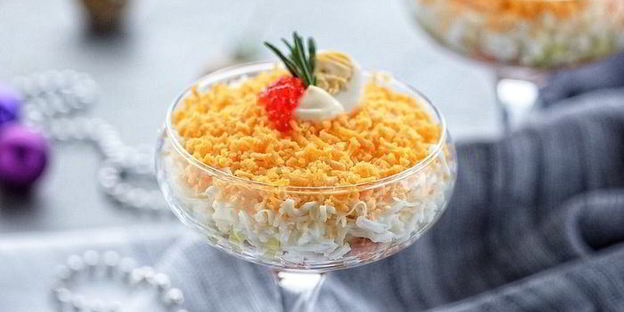 мимоза в бокале