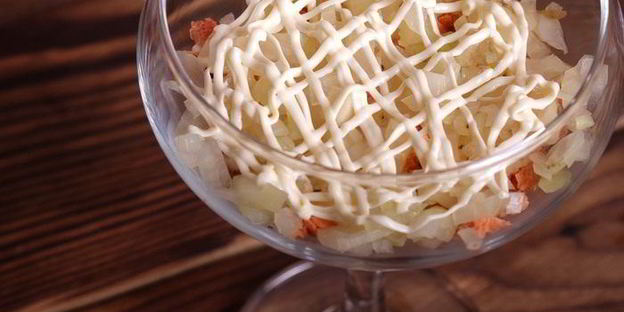 мимоза в бокале