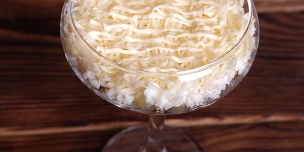 мимоза в бокале