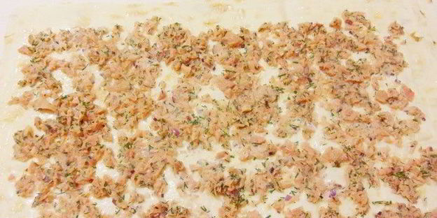 мимоза в лаваше