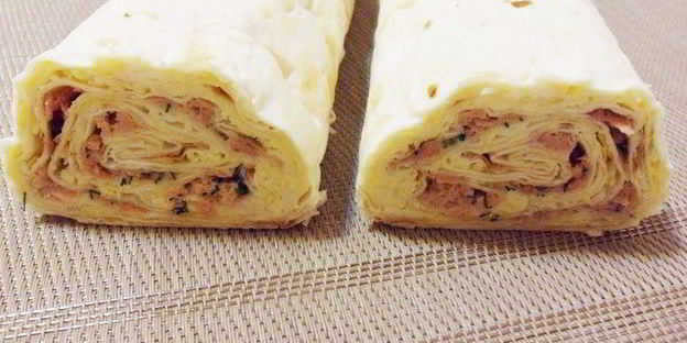 мимоза в лаваше