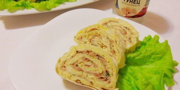 мимоза в лаваше