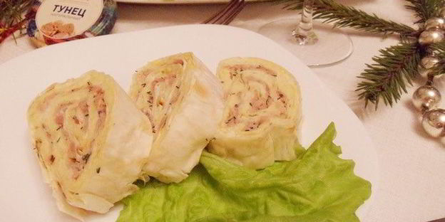 мимоза в лаваше