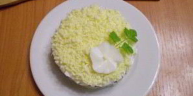 салат мимоза без картофеля