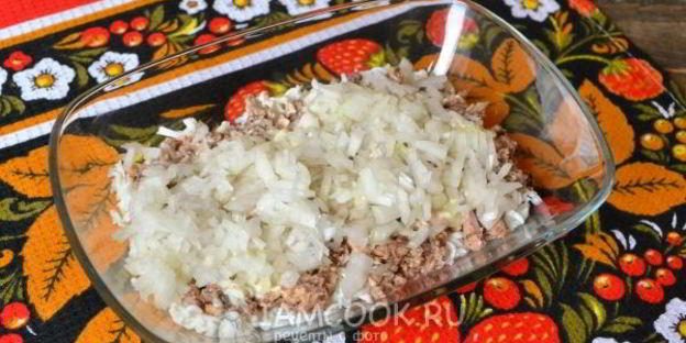 салат мимоза без картошки и моркови