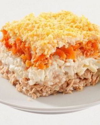 Салат Мимоза без картошки