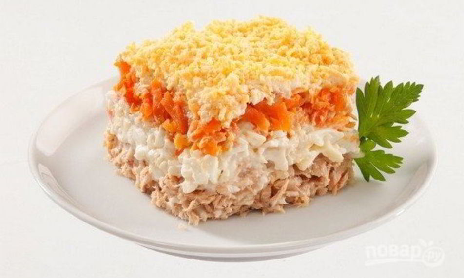 Рецепт салата мимоза без картошки