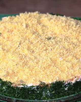 Салат Мимоза без майонеза