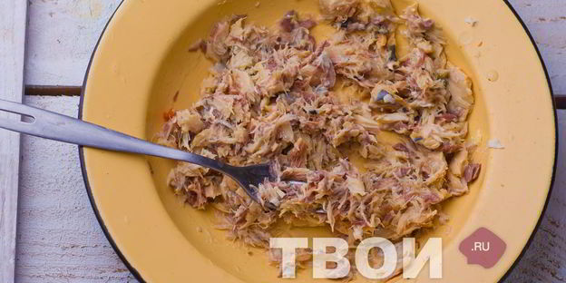 салат мимоза из консервов