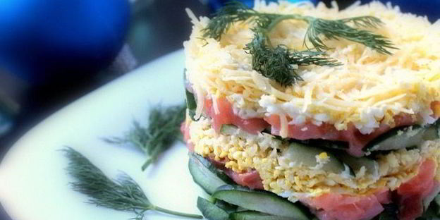 салат мимоза на новый год