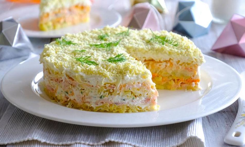 Рецепт салата мимоза с горбушей