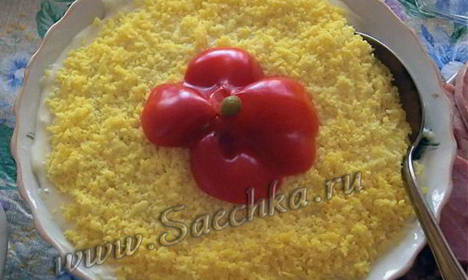 Рецепт салата мимоза с консервами