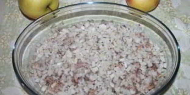 салат мимоза с сыром и яблоком