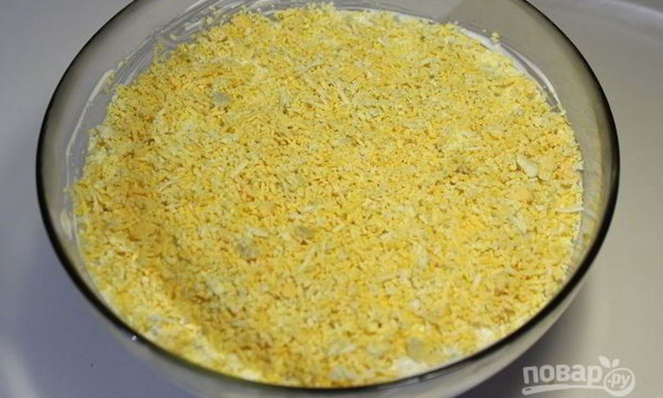 Рецепт слоеного салата мимоза с тунцом