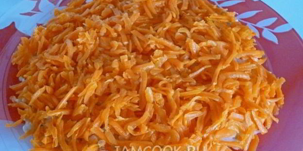 слоеный салат мимоза