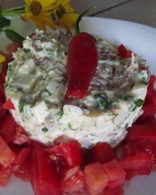 Салат мясной со свининой