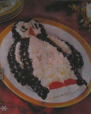 Салат Пингвин с рыбой