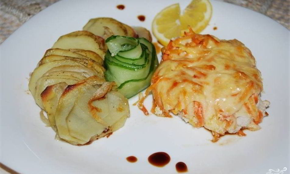 Рецепт индейки под шубой в духовке