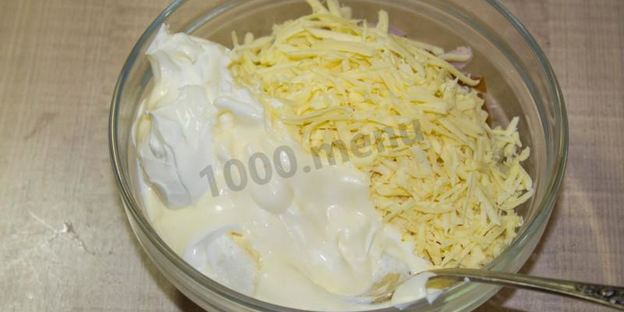 картошка под шубой в духовке