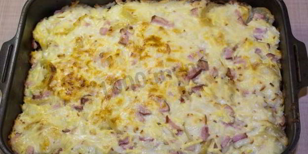 картошка под шубой в духовке