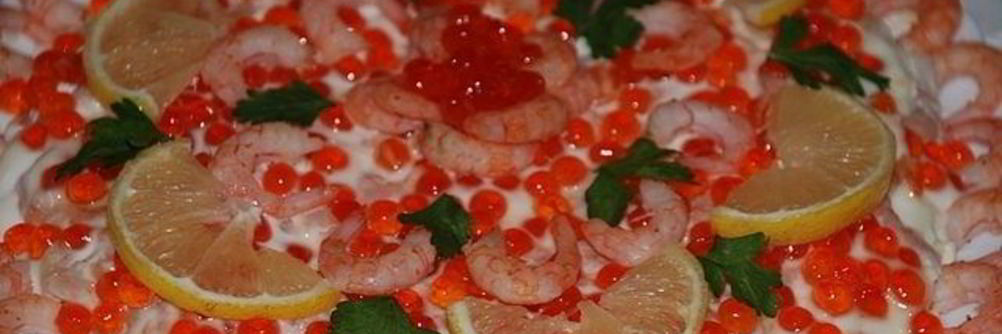 Креветки под шубой